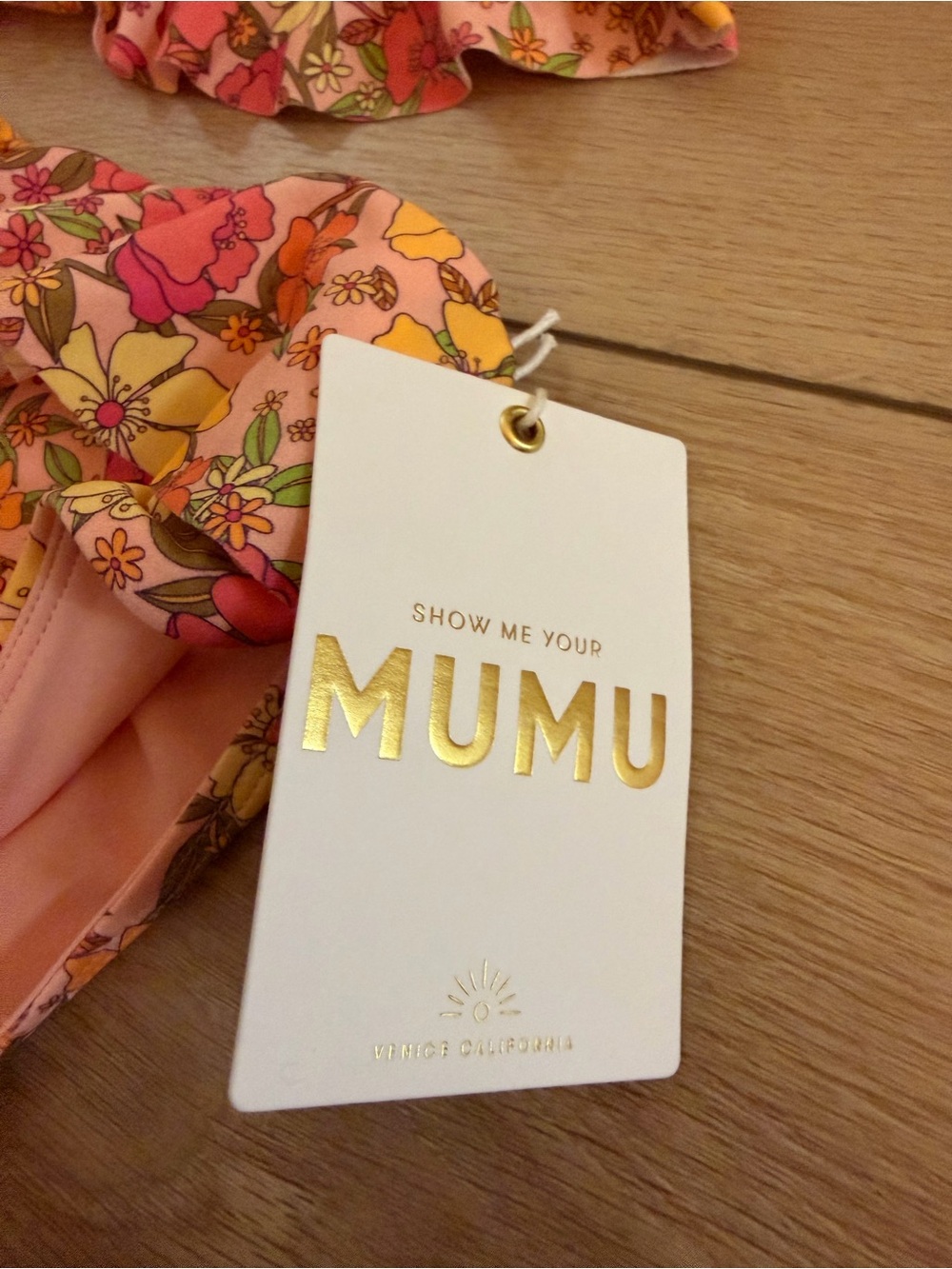 Show Me Your Mumu Pink & Yellow Floral Ruffle Two-Piece - Picture 3 of 4